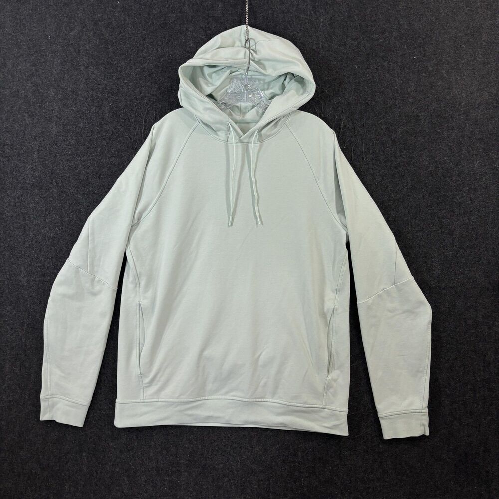 Lululemon City Sweat Hoodie Men's Large Mint Green Pullover Jersey Side Pockets